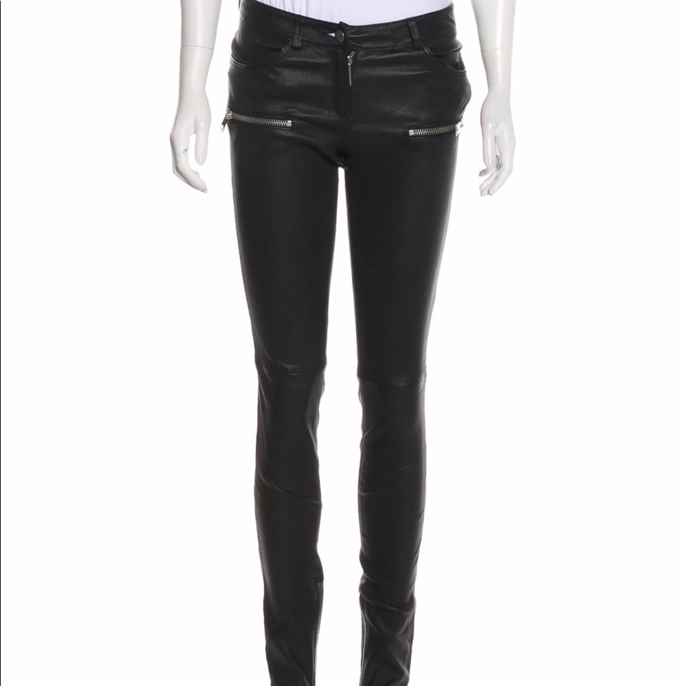 New without tags. Anine Bing leather moto pants